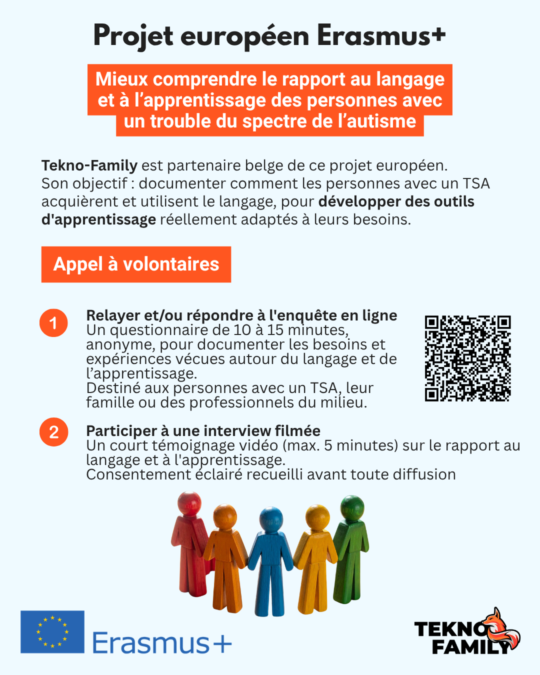 Enquête sur les besoins d'apprentissage du langage chez les personnes avec un trouble du spectre de l'autisme